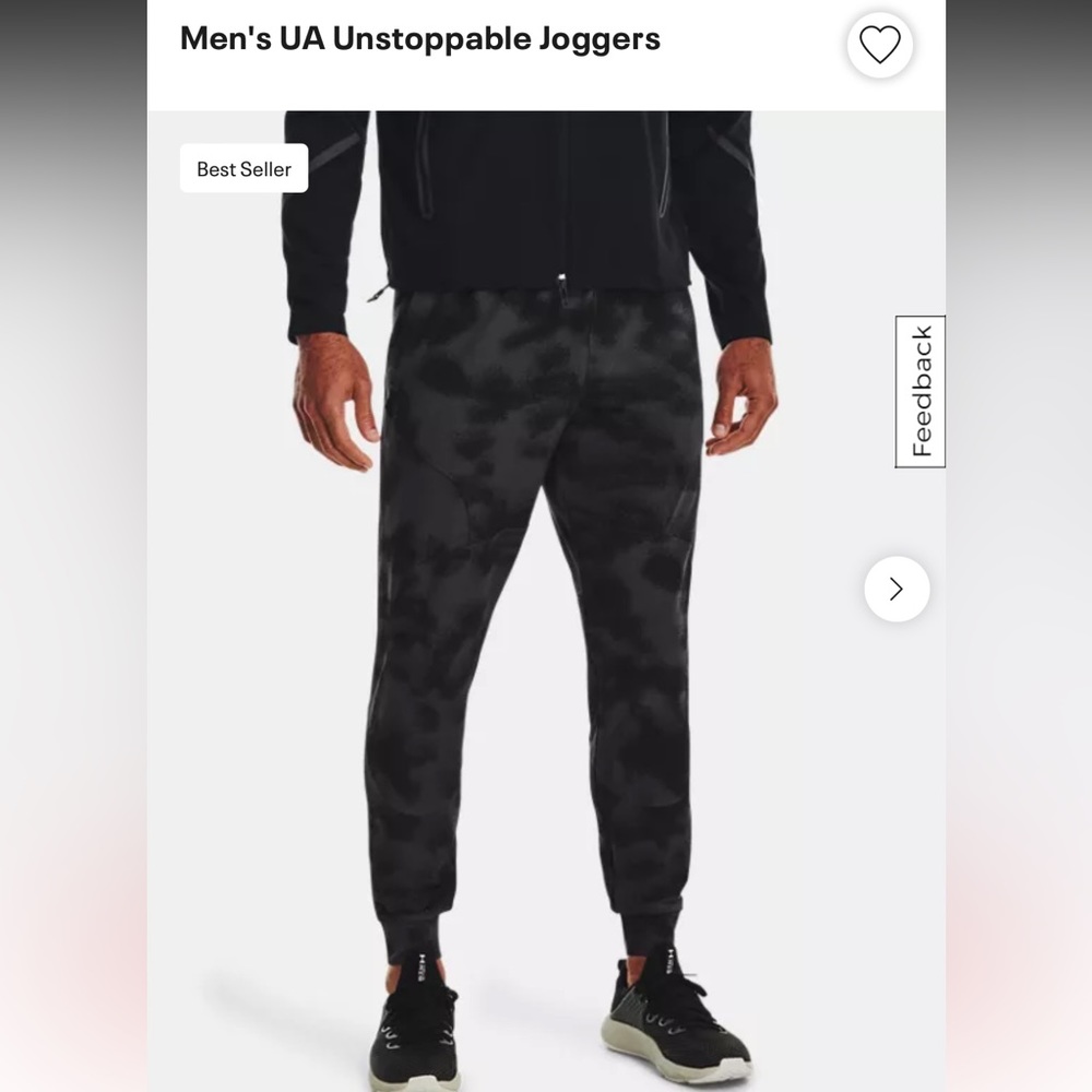 UA men’s unstoppable joggers NWT
